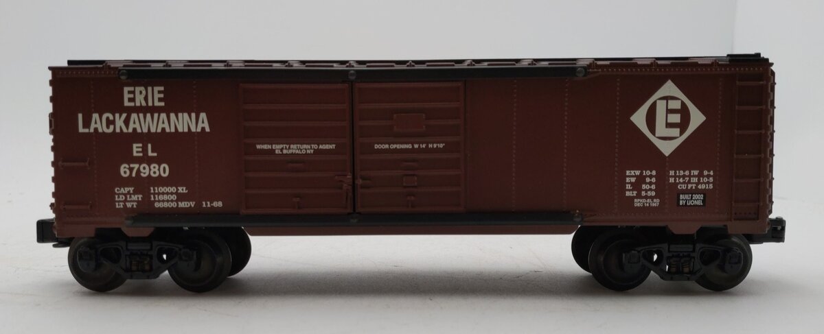 Lionel 6-26787 O Gauge Erie Lackawanna Jumping Hobo Car #67980 LN
