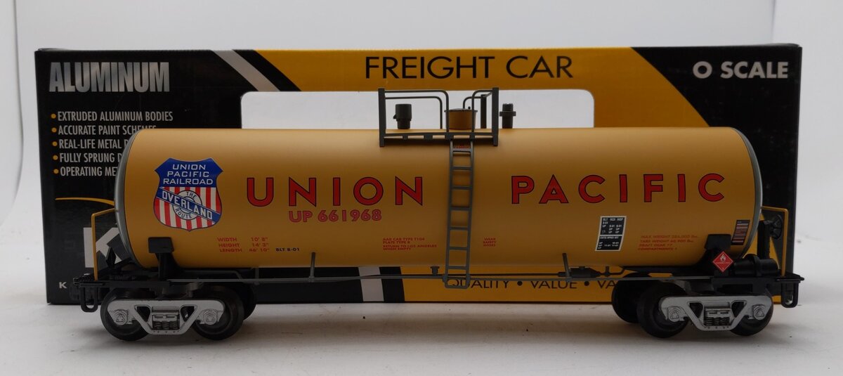 K-Line K6333-2114 O Gauge Union Pacific Tank Car #661968 LN/Box
