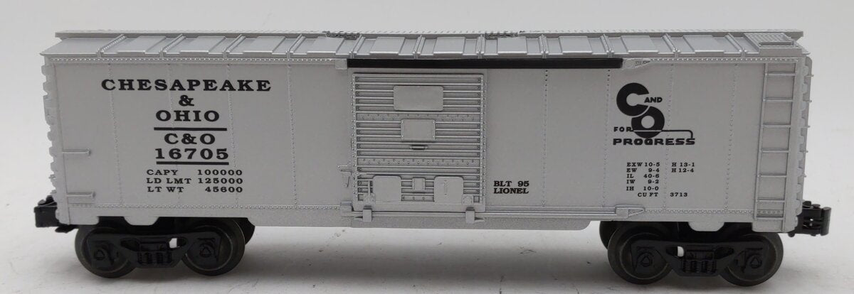 Lionel 6-16705 O Gauge Chesapeake & Ohio Hydraulic Maintenance Box Car