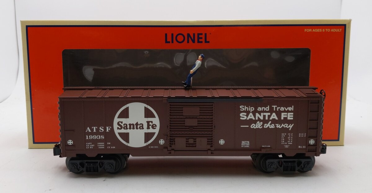 Lionel 6-36776 O Santa Fe Walking Brakeman Car