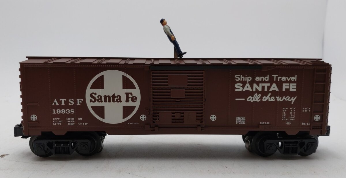 Lionel 6-36776 O Santa Fe Walking Brakeman Car
