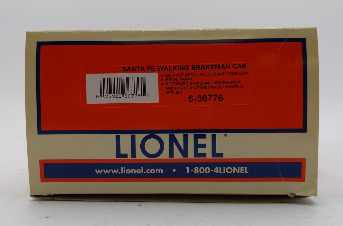 Lionel 6-36776 O Santa Fe Walking Brakeman Car