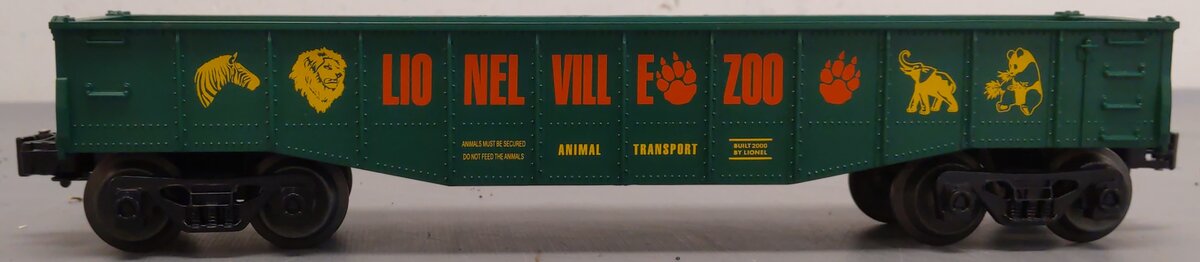 Lionel 6-19476 O Gauge Lionelville Zoo Gondola with Animals