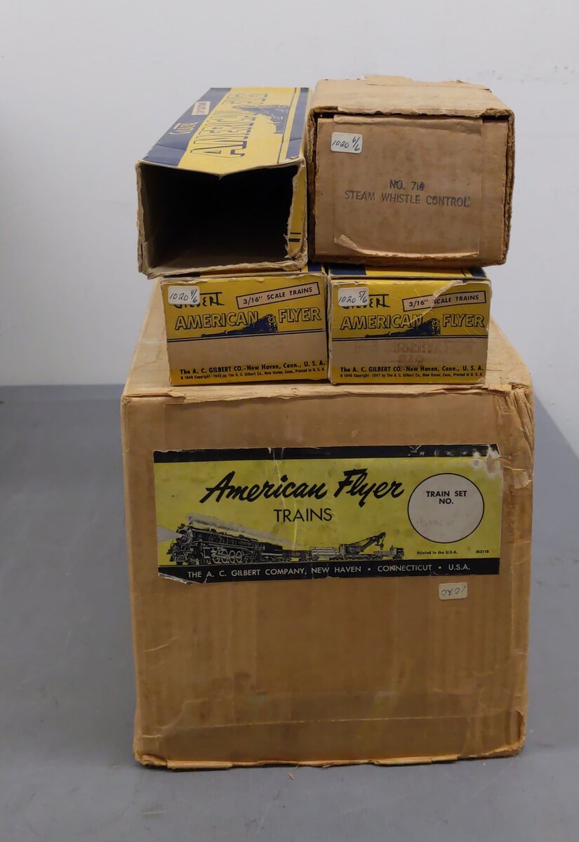 American Flyer 5351W S Postwar Hudson Passenger Set w/ # 326, 963, 962 & 960 [4] VG