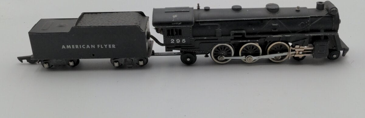 American Flyer 295 4-6-2 Vintage S Pacific Steam Locomotive & Tender VG