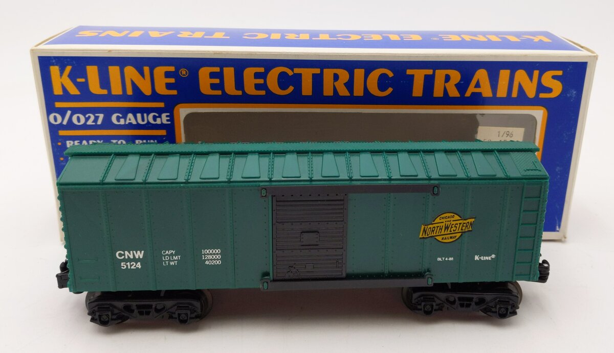 K-Line K5124 O Gauge Chicago & Northwestern Boxcar #5124 VG/Box
