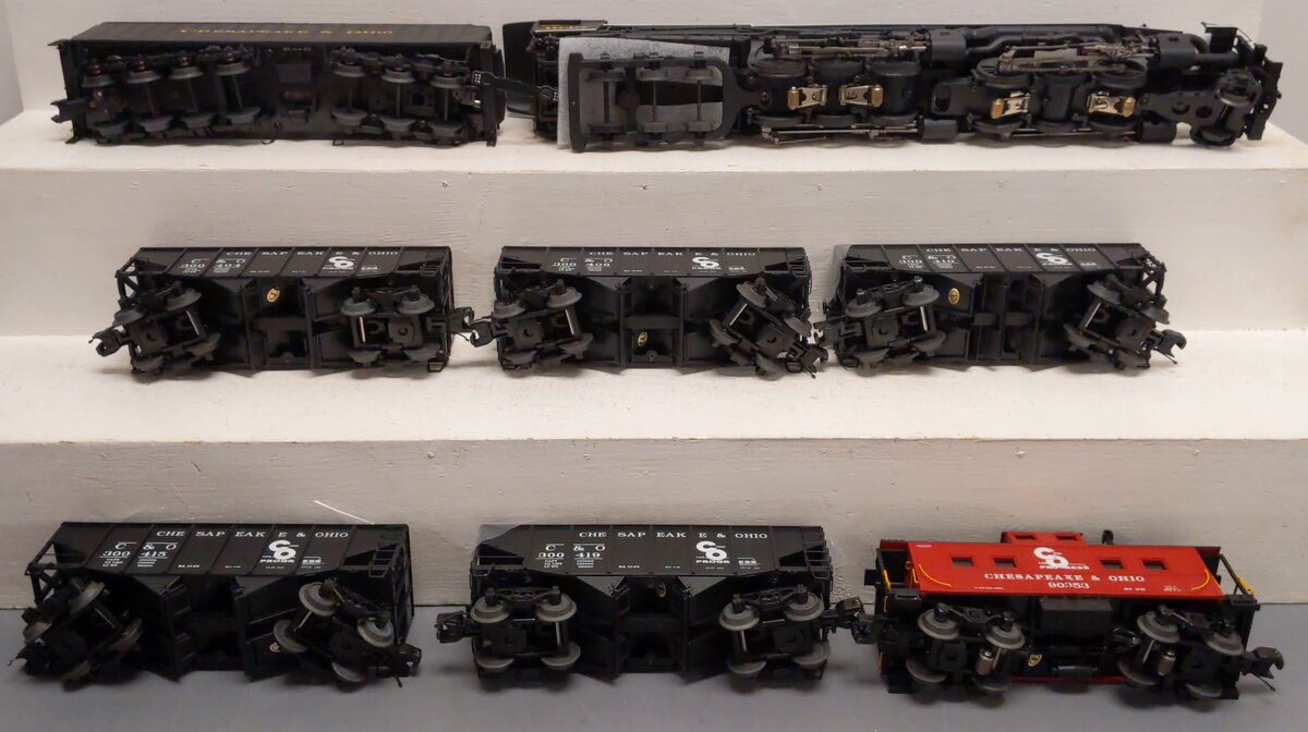 MTH 20-3507-1 O Gauge C&O 2-6-6-6 Allegheny Steam Freight Train Set w/PS 3.0
