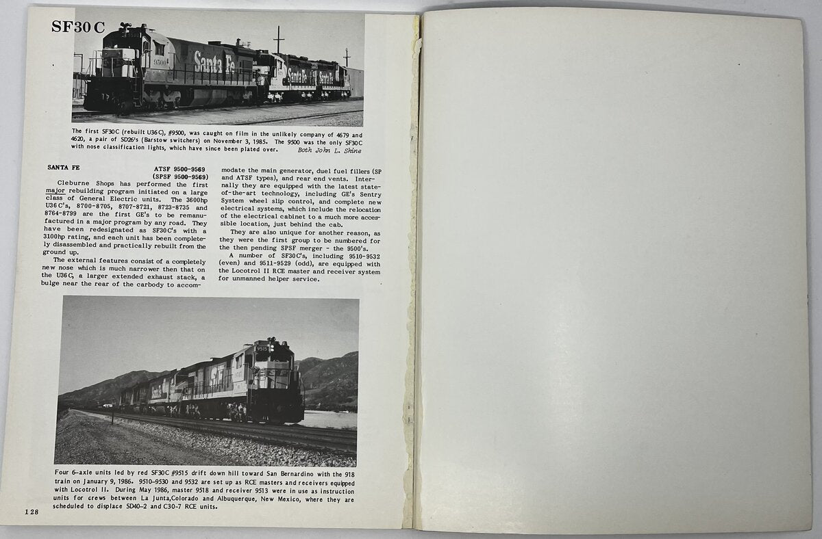 SPSF Motive Power 1986, Southern Pacific and Santa Fe Prepare to Merge Paperback