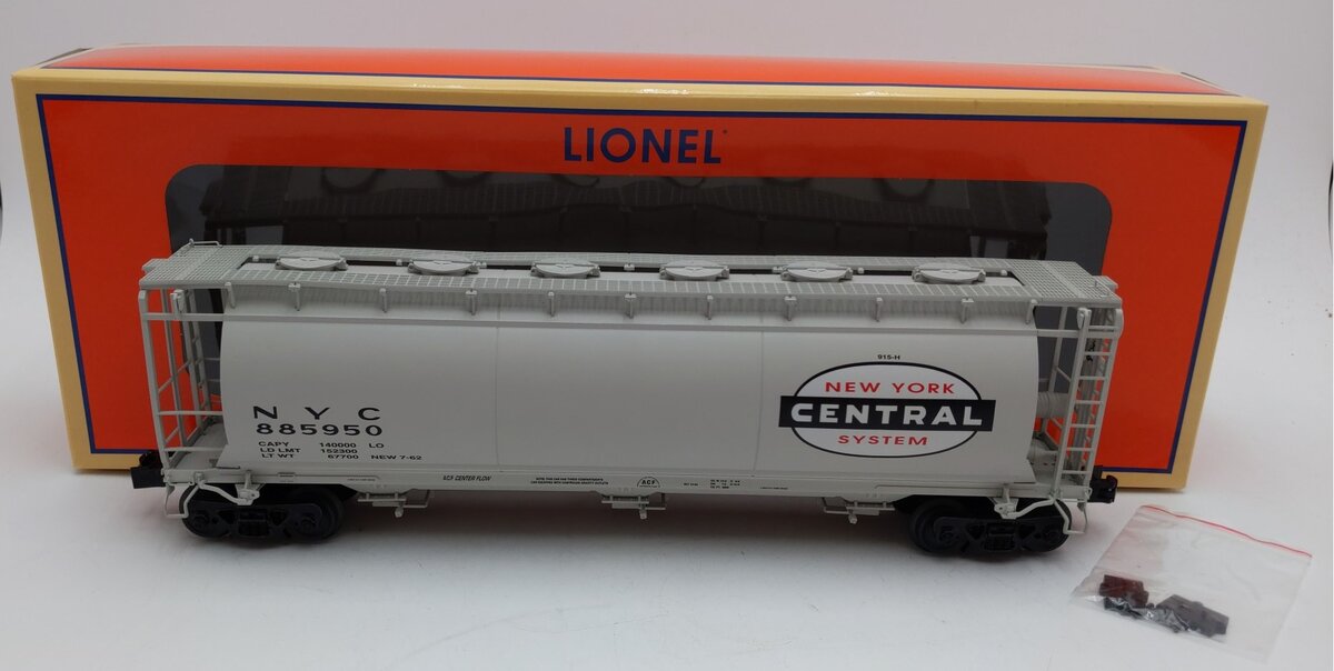Lionel 2226130 O New York Central Cylindrical Covered Hopper #885950