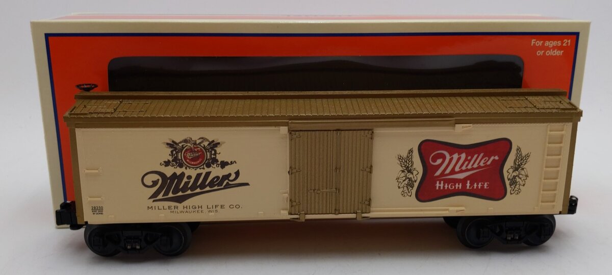 Lionel 2028250 O Gauge Miller High Life Reefer Car