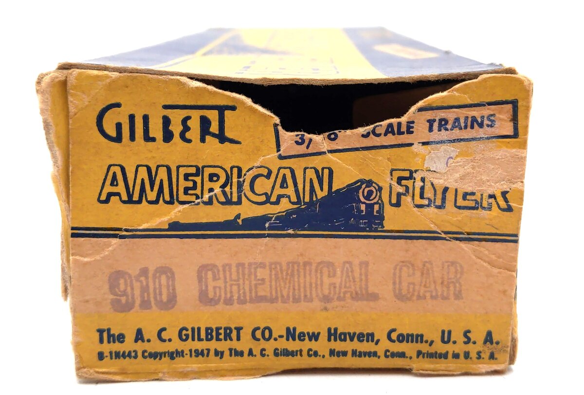 American Flyer 910 Vintage S Gilbert Chemicals Single Dome Tank Car