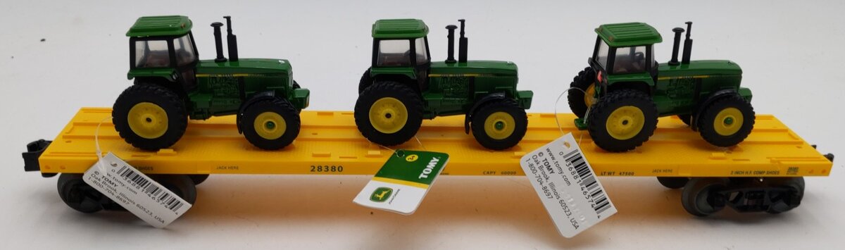 Lionel 2028380 John Deere Flatcar with Tractors LN/Box