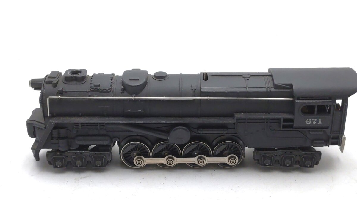 Lionel 671 Vintage O 6-8-6 Die-Cast Steam Turbine Locomotive VG