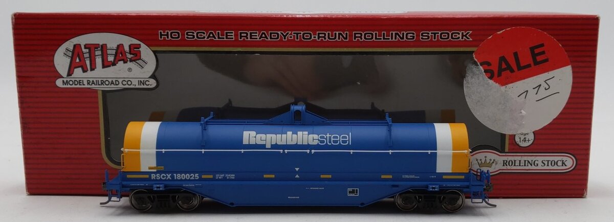 Atlas 20003129 HO Republic Steel RSCX 42' Coil Steel Car #180025