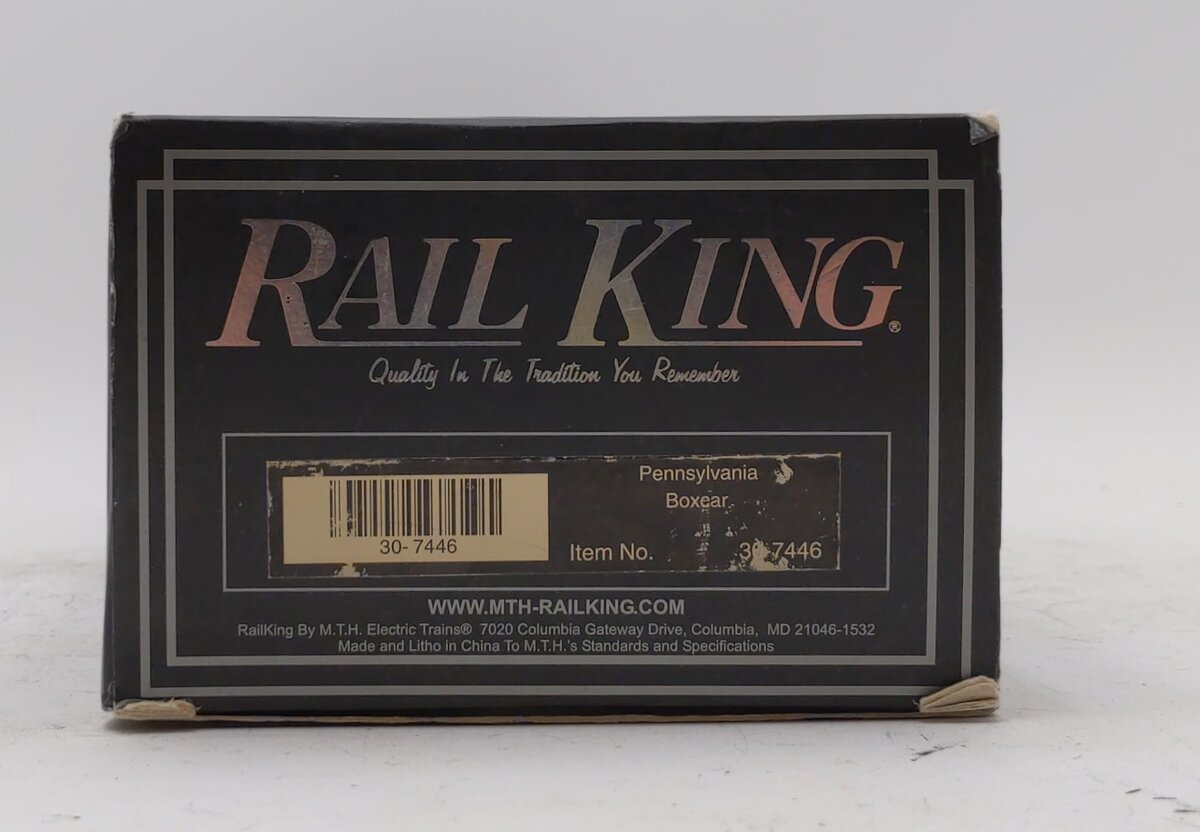 MTH 30-7446 O Gauge Gold Plated Pennsylvania Boxcar #28649 EX/Box