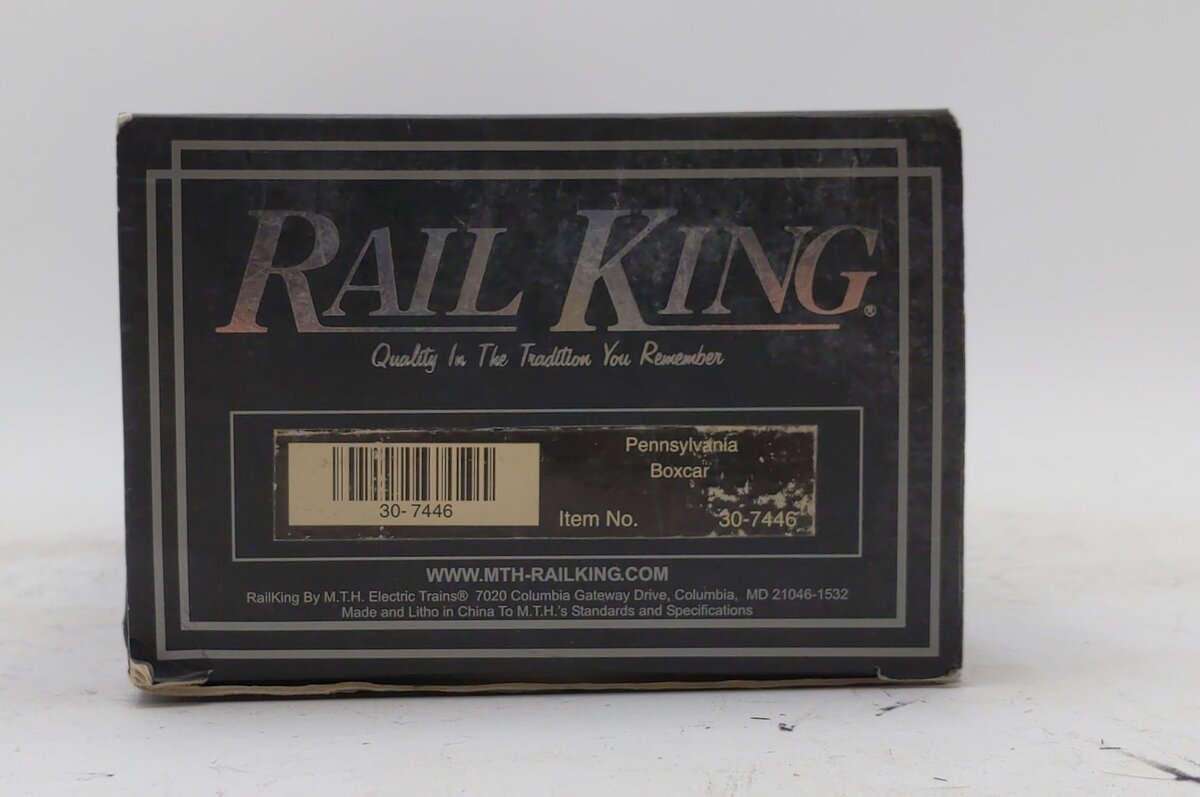 MTH 30-7446 O Gauge Gold Plated Pennsylvania Boxcar #28649 EX/Box