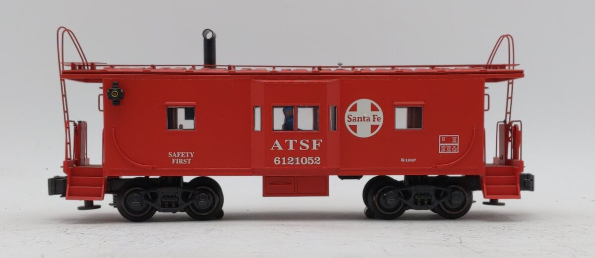 K-Line K612-1052 O Gauge Santa Fe Bay Window Caboose #6121052 NIB