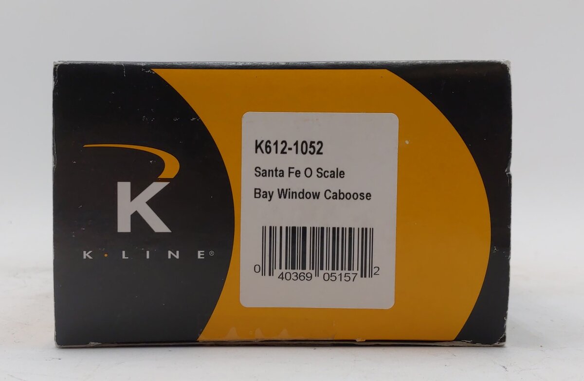 K-Line K612-1052 O Gauge Santa Fe Bay Window Caboose #6121052 NIB