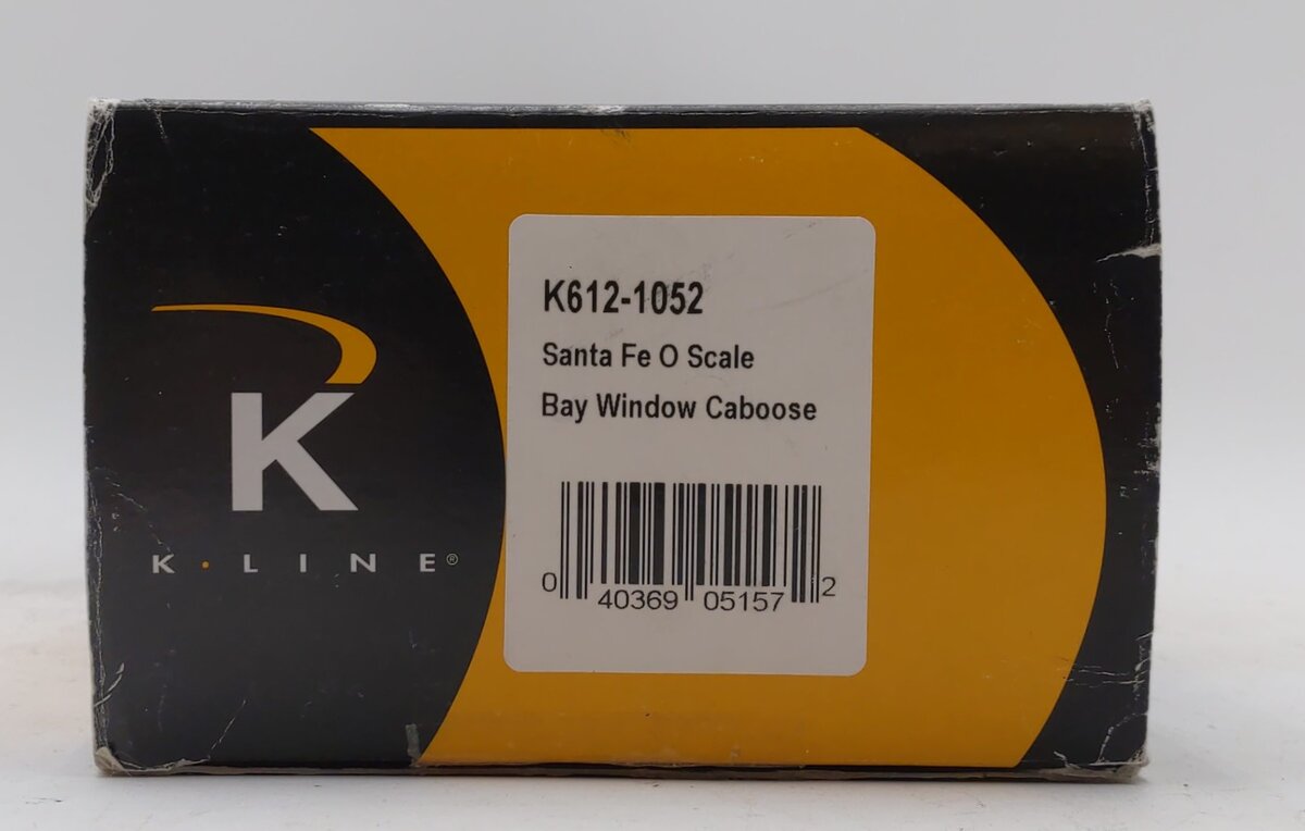 K-Line K612-1052 O Gauge Santa Fe Bay Window Caboose #6121052 NIB