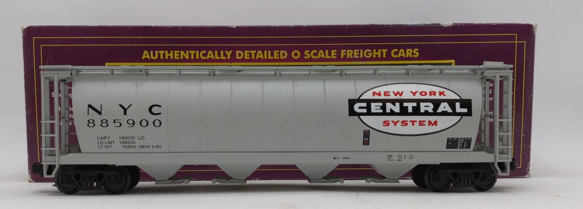 MTH 20-90017D O Gauge New York Central Cylindrical Hopper #885900 LN/Box
