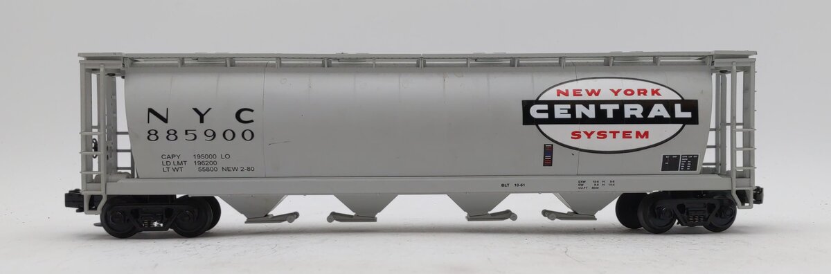 MTH 20-90017D O Gauge New York Central Cylindrical Hopper #885900 LN/Box