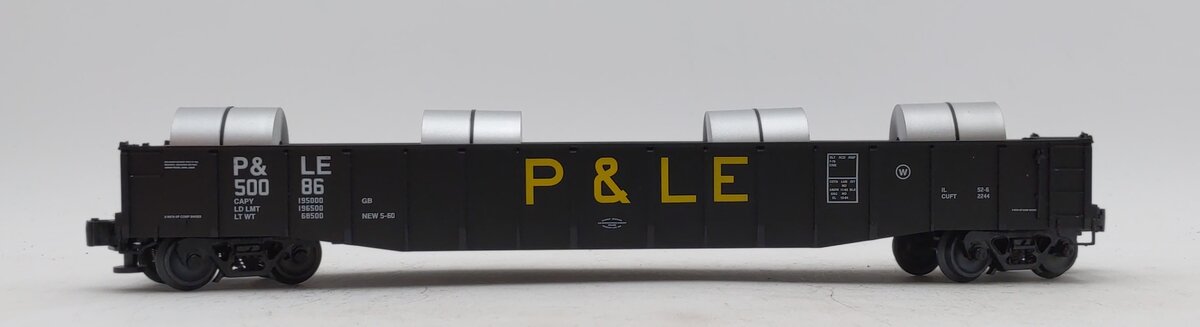 Lionel 1926352 O Pittsburgh and Lake Erie 52' Coil Gondola with Coils #50086