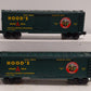 MTH 20-94385 O Hoods Dairy Operating Reefer Car #105880/105882