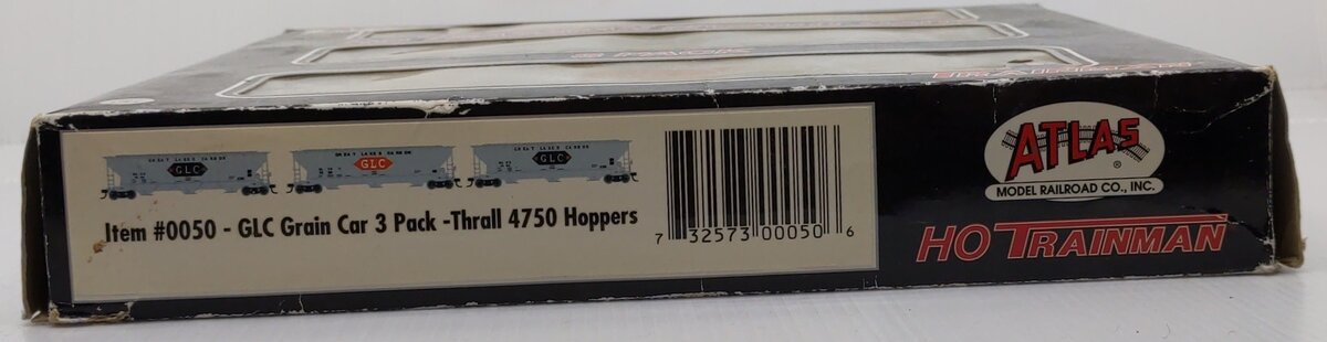 Atlas 0050 HO Scale Great Lakes Covered Hopper 3-Pack