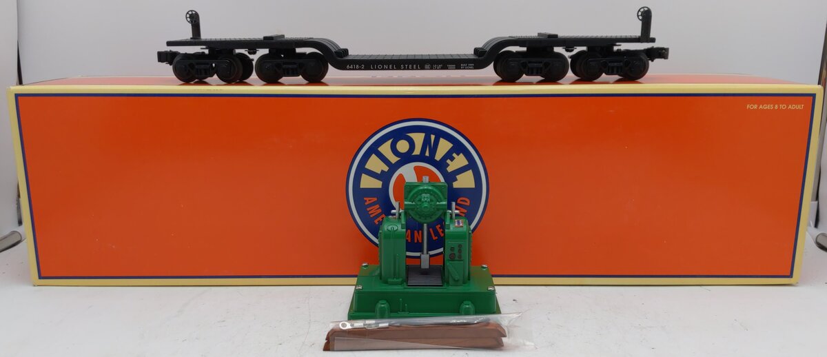 Lionel 6-36900 O Gauge Depressed Center Flatcar with Backshop Load MT/Box