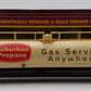 MTH 20-96006 O Gauge CNTX Suburban Propane 33K Gallon Tank Car #1357 LN/Box