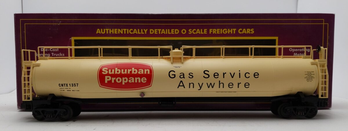 MTH 20-96006 O Gauge CNTX Suburban Propane 33K Gallon Tank Car #1357 LN/Box