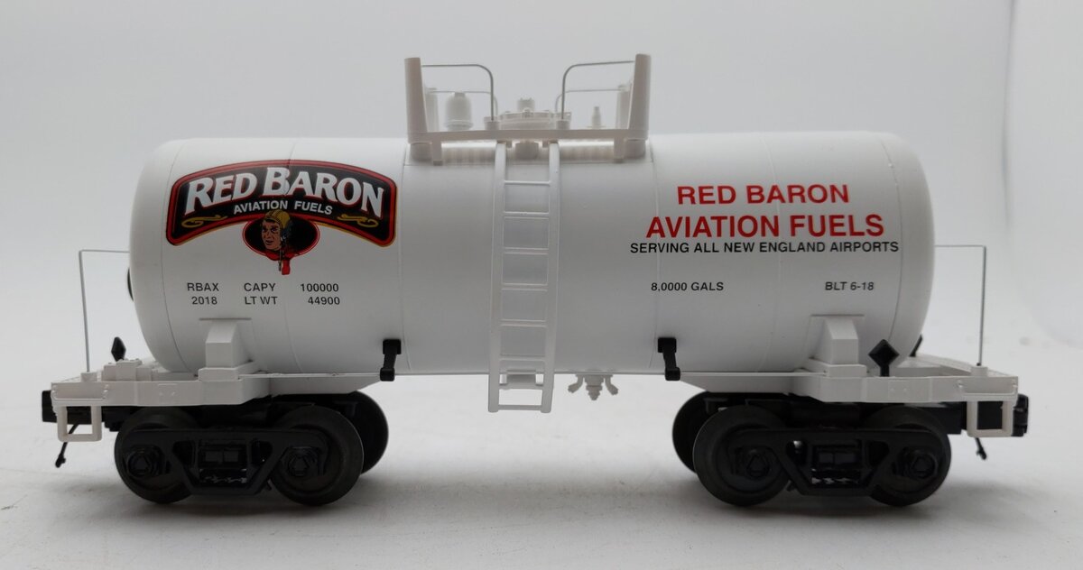 MTH 20-96259 O Gauge Red Baron Aviation Fuel 8000 Gallon Tank Car LN/Box
