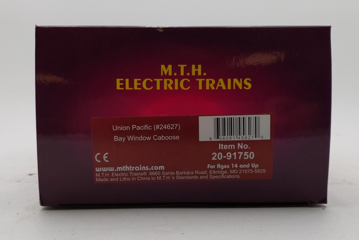 MTH 20-91750 O Gauge Union Pacific Bay Window Caboose #24627
