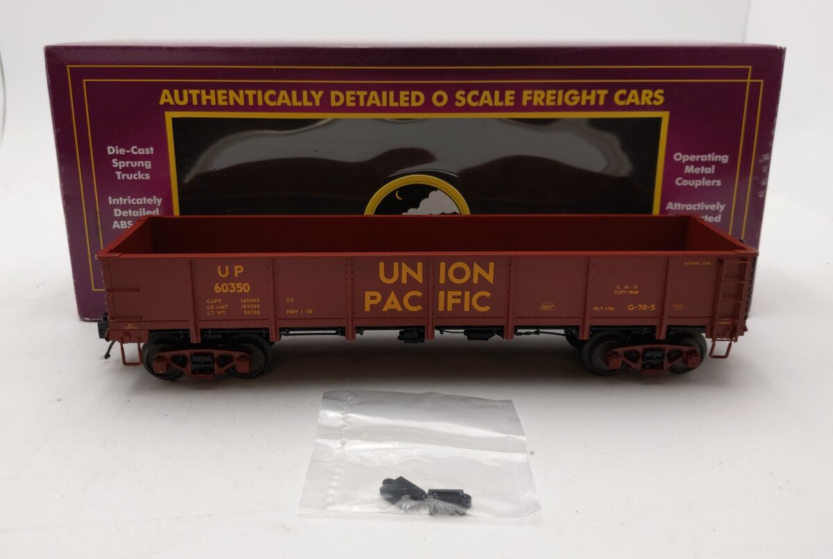 MTH 20-98094 O Gauge Union Pacific 55 Ton All Steel Drop Bottom Gondola #60350 LN/Box