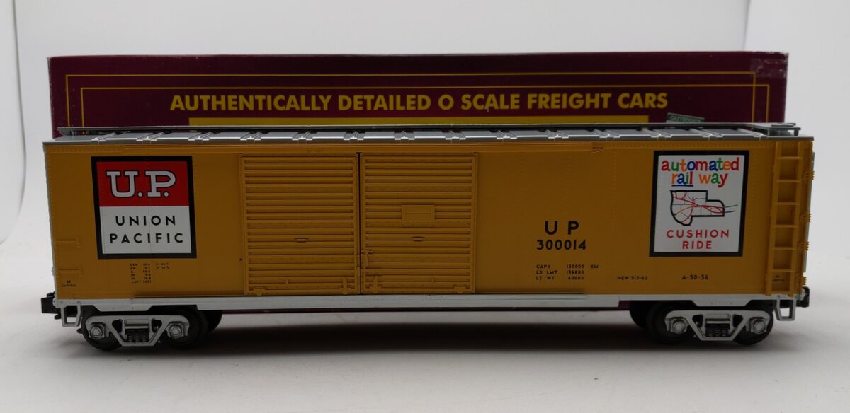 MTH 20-90022B O Gauge Union Pacific Double Door Boxcar #300014 LN/Box