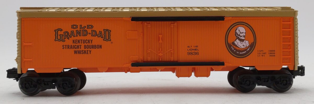 Lionel 6-9836 O Gauge Old Grand-Dad Billboard Reefer Car LN/Box
