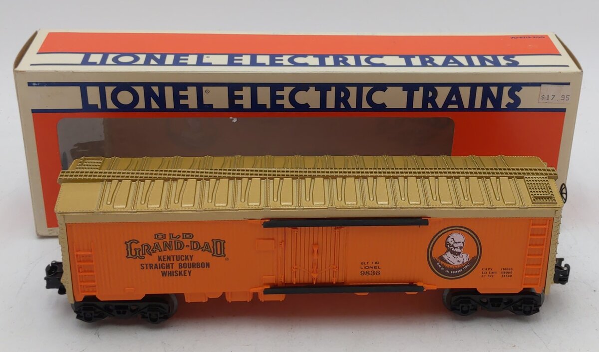 Lionel 6-9836 O Gauge Old Grand-Dad Billboard Reefer Car LN/Box