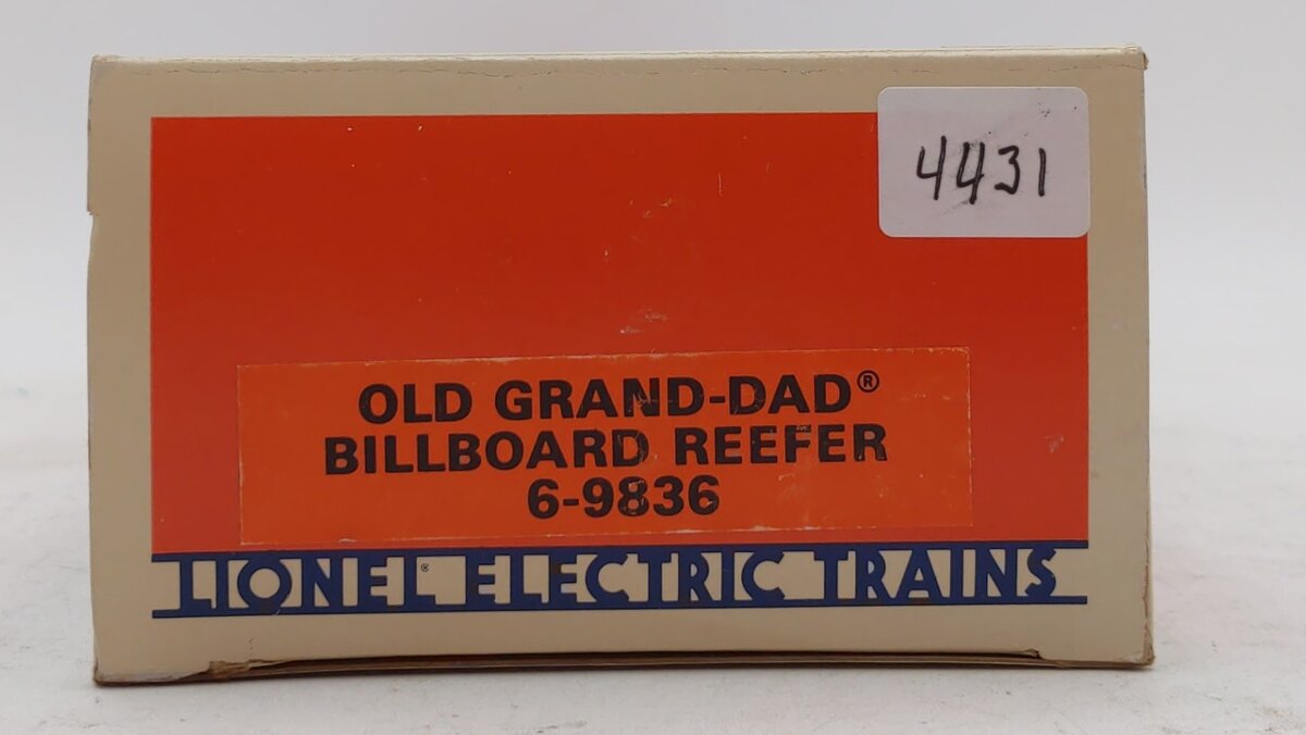 Lionel 6-9836 O Gauge Old Grand-Dad Billboard Reefer Car LN/Box