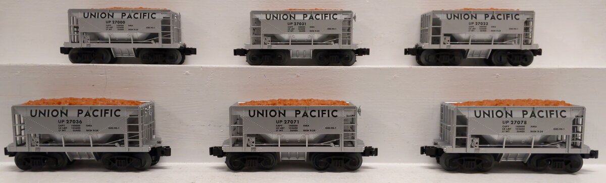 Lionel 2243260 O Union Pacific Ore Cars #1 (Set of 6) LN/Box