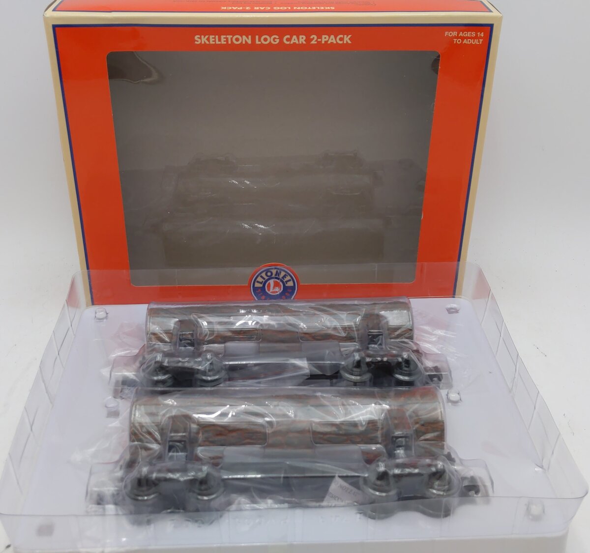 Lionel 1926610 O Unlettered Skeleton Log Car B (Pack of 2)