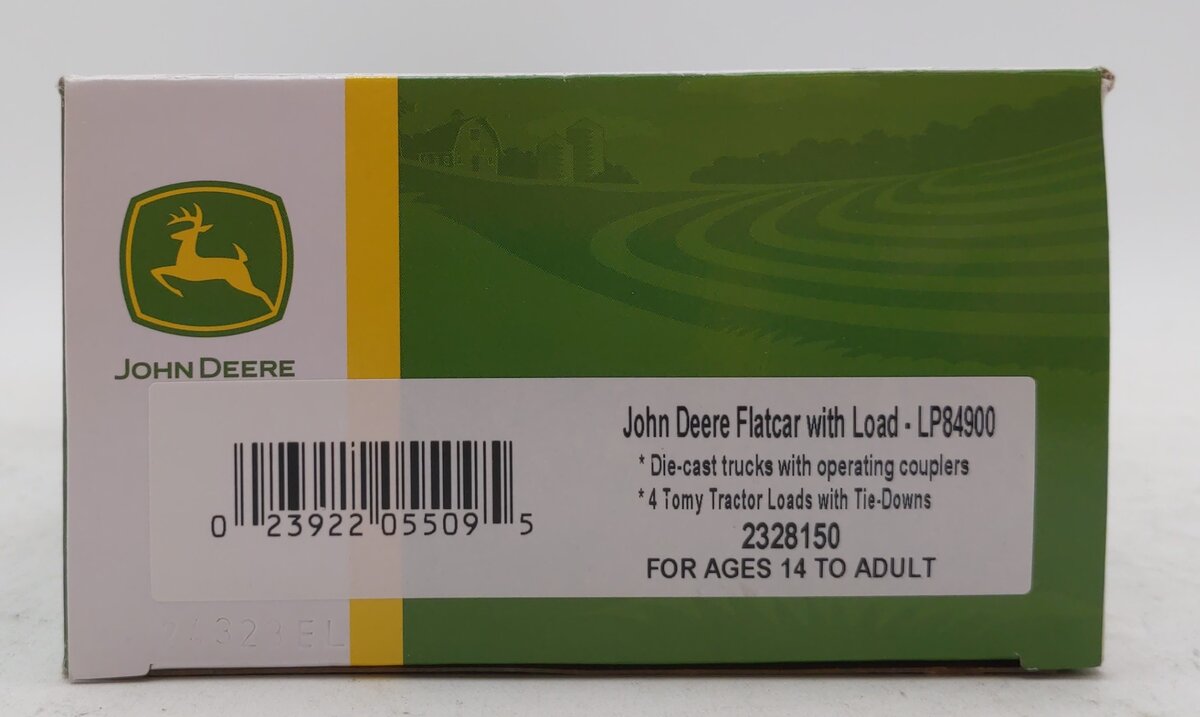 Lionel 2328150 O John Deere Flatcar with Tractor Load