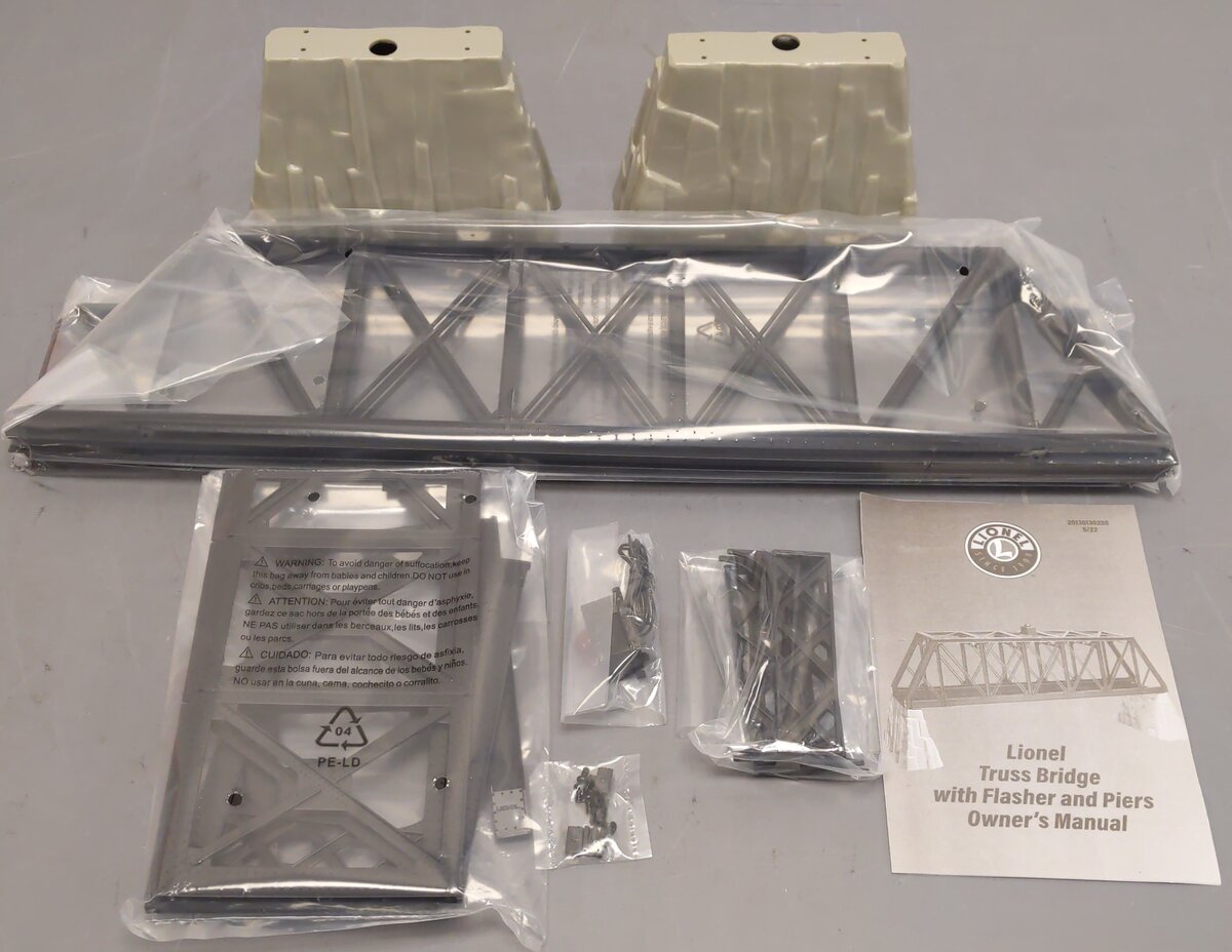 Lionel 2130130 O Thru Truss Bridge Kit LN/Box
