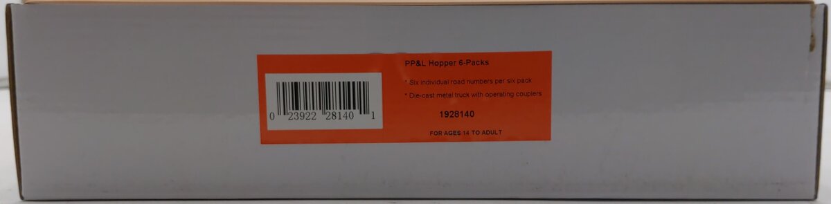 Lionel 1928140 O Pennsylvania Power and Light Hopper Cars (Pack of 6)