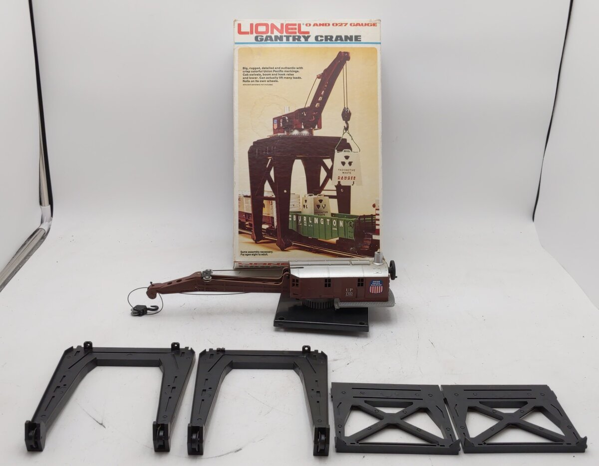 Lionel 6-2302 O Gauge Union Pacific Manual Gantry Crane NIB