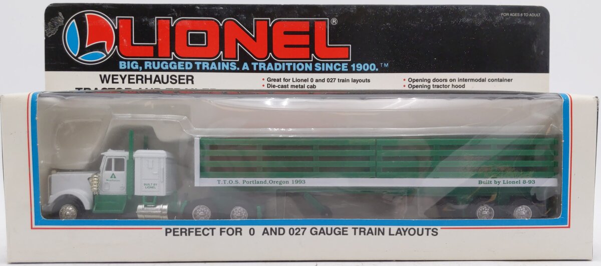 Lionel 6-52021 O/027 Weyerhauser Tractor Trailer Truck