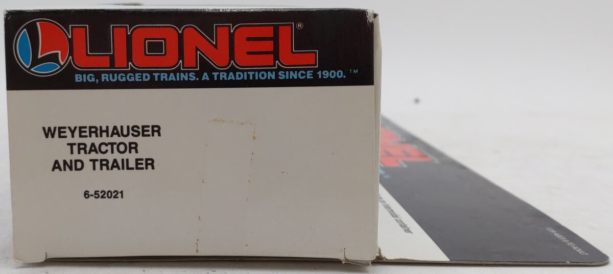 Lionel 6-52021 O/027 Weyerhauser Tractor Trailer Truck