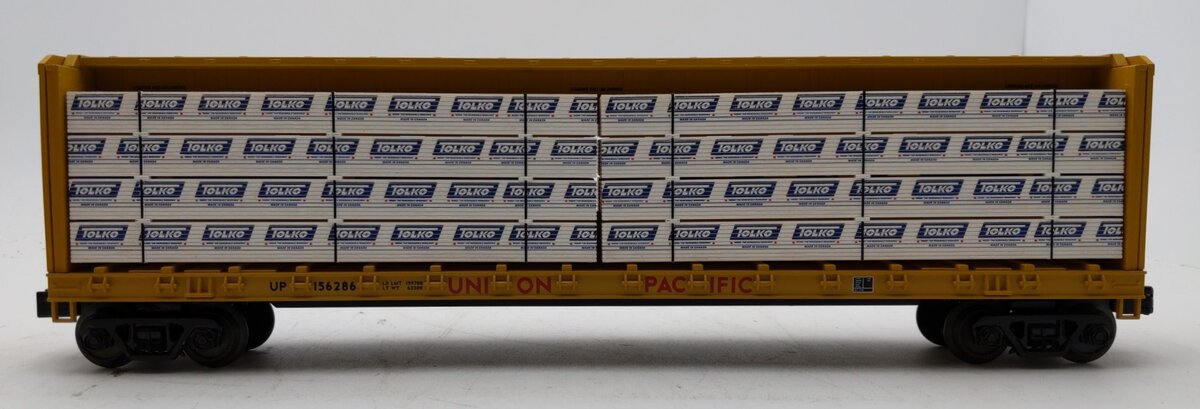 MTH 30-76420 O Gauge Union Pacific Center I-Beam Flatcar #156286