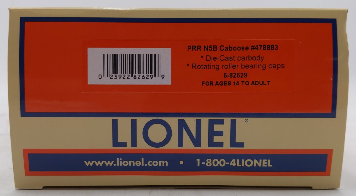 Lionel 6-82629 Pennsylvania N5B Cupola Caboose w/Lights & Smoke #478883 MT/Box