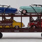 MTH 30-7628 O Gauge Auto Carrier Flatcar with 4 Ertl Cars #4952 EX/Box