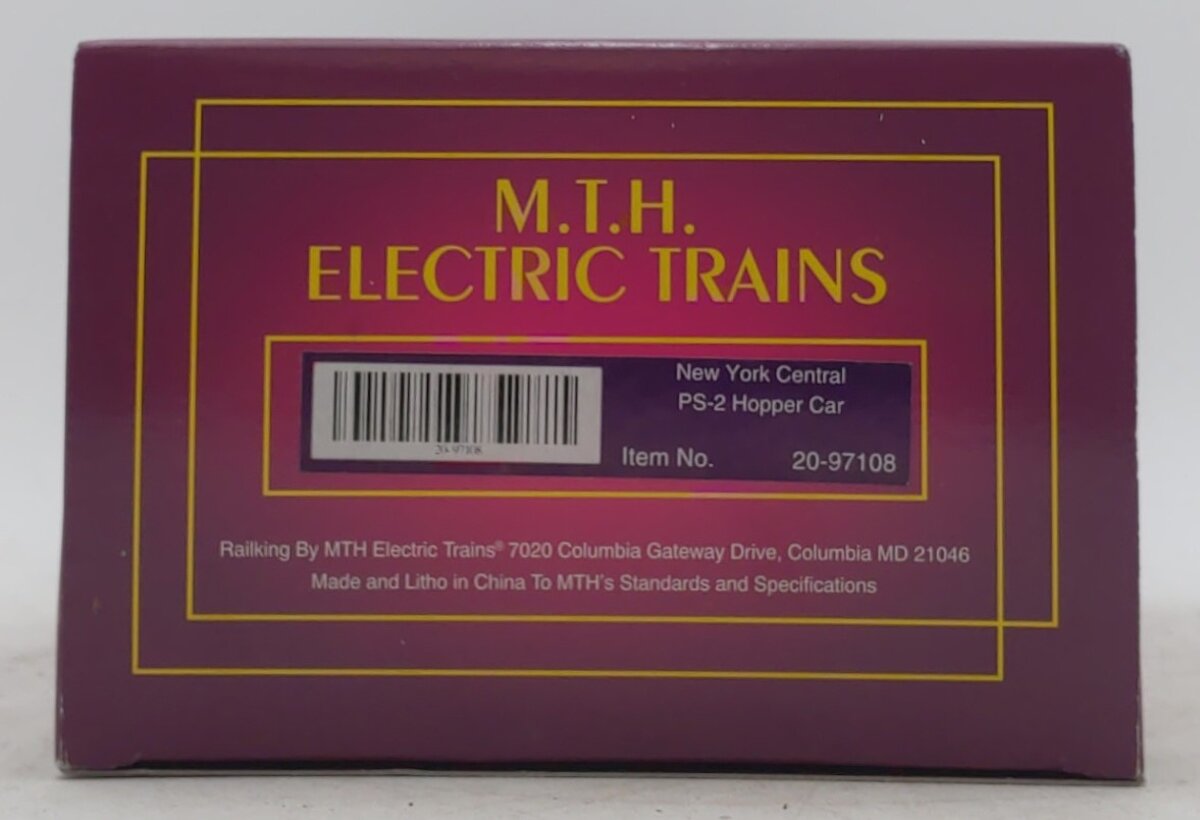 MTH 20-97108 O Gauge New York Central 2 Bay Hopper #87615 LN/Box